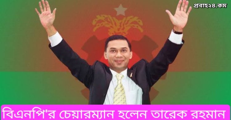 বিএনপি'র চেয়ারম্যান হলেন তারেক রহমান